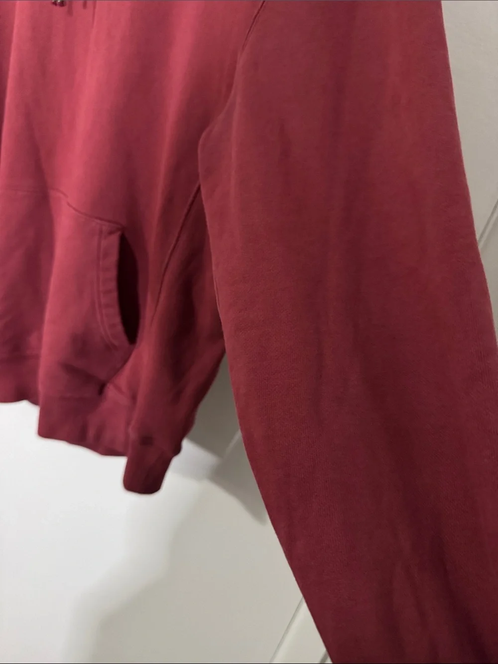J. Crew Men's Medium Burgundy Crewneck Pullover Hoodie
